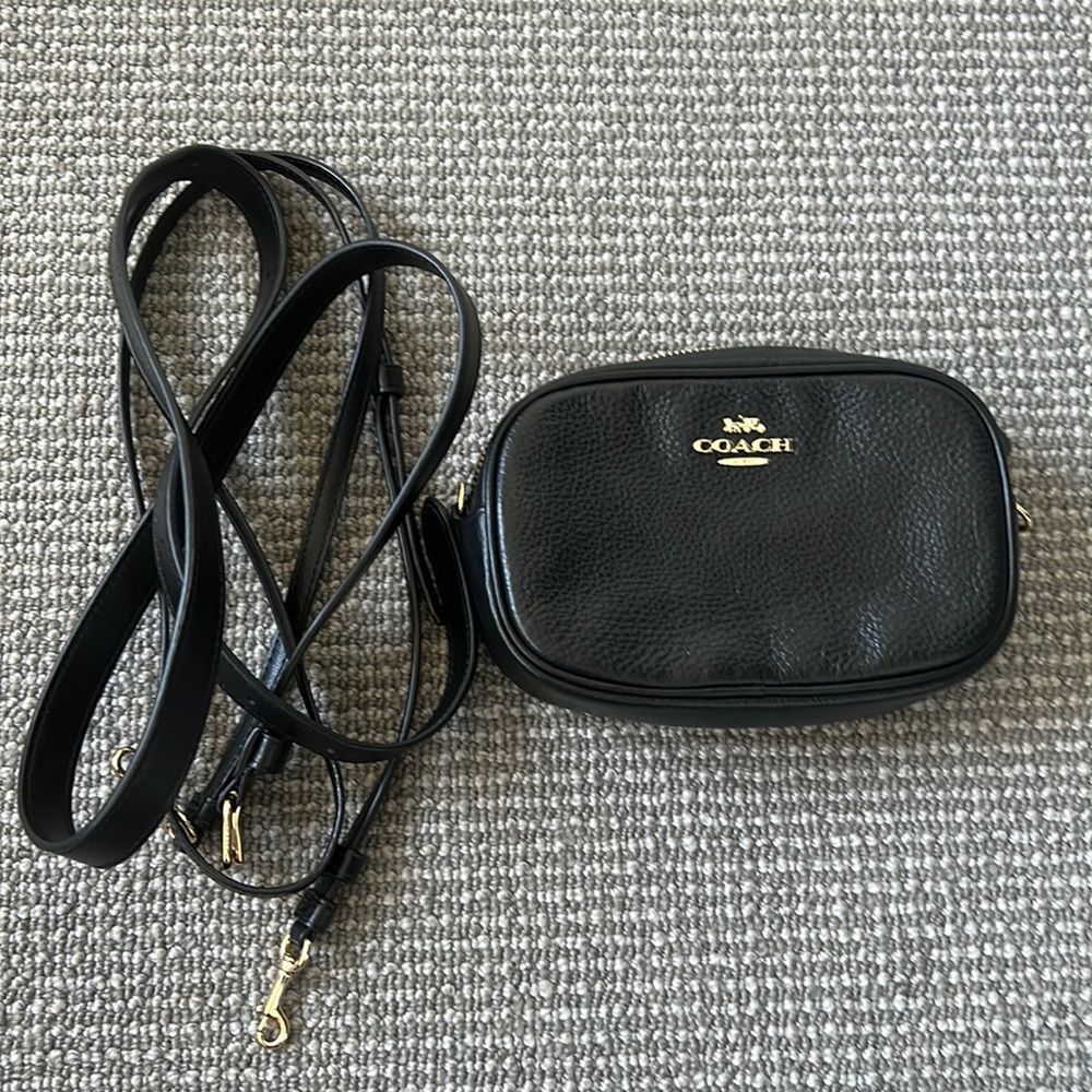 coach leather crossbody bag with bum bag adjustable strap - Picture 1 of 2
